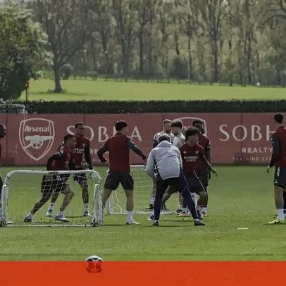 Arteta usa música no treino do Arsenal para manter ritmo