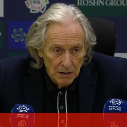 Jorge Jesus explica ausência de Cristiano Ronaldo no final do jogo