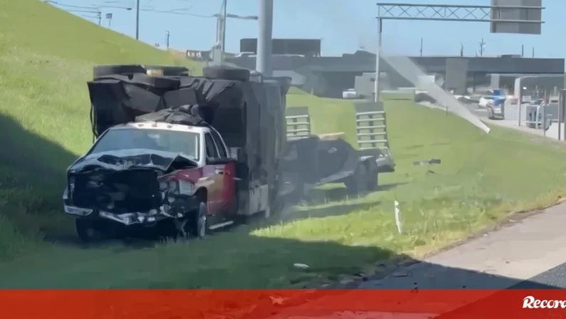 Milhão de abelhas invade saída de autoestrada após acidente nos EUA