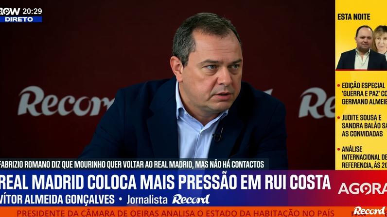 Benfica: o futuro de Mourinho depende de Rui Costa