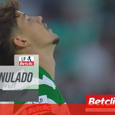Golo de Rafael Nel anulado nos descontos em Alvalade