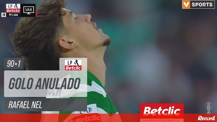 Golo de Rafael Nel anulado nos descontos em Alvalade