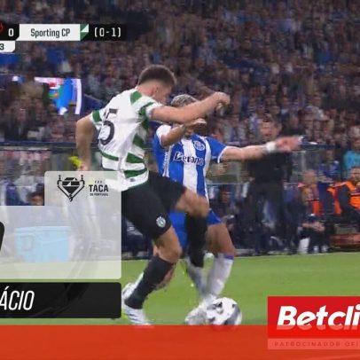 Gonçalo Inácio fica lesionado após lance polémico com William Gomes