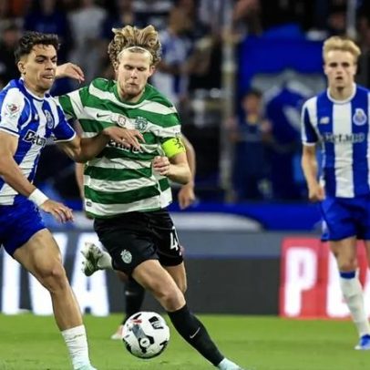 Gabri Veiga pode cumprir 10 jogos por entrada sobre Hjulmand no Porto-Sporting