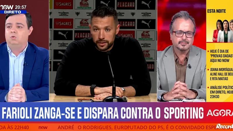 Farioli: o Porto esmagou com pitons nas pernas do Sporting