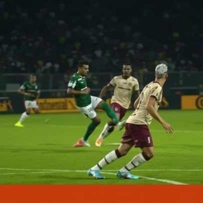Entrada dura leva cartão vermelho contra o Palmeiras