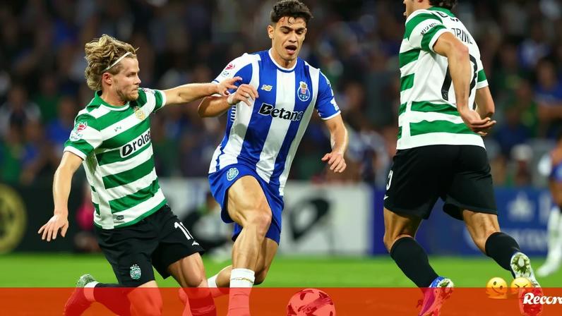 Pé direito inchado do capitão do Sporting após pisão de Gabri Veiga