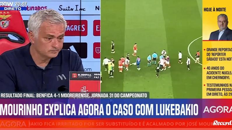 Mourinho com recado a Lukebakio: «Bem dos joelhos, o Diamantino Miranda também rebenta com isto. Agora correr para trás...