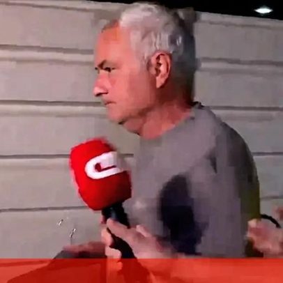 Mourinho em silêncio após viagem relâmpago apanhado pela CMTV em Tires