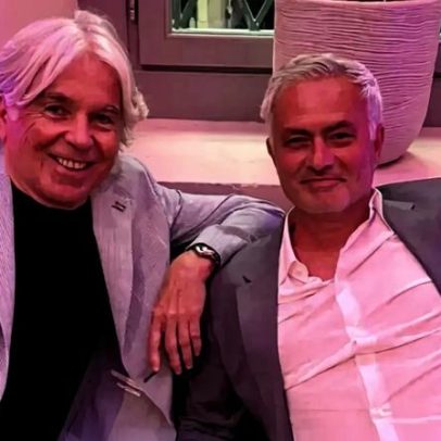 Jornalista italiano partilha foto com José Mourinho em Milão