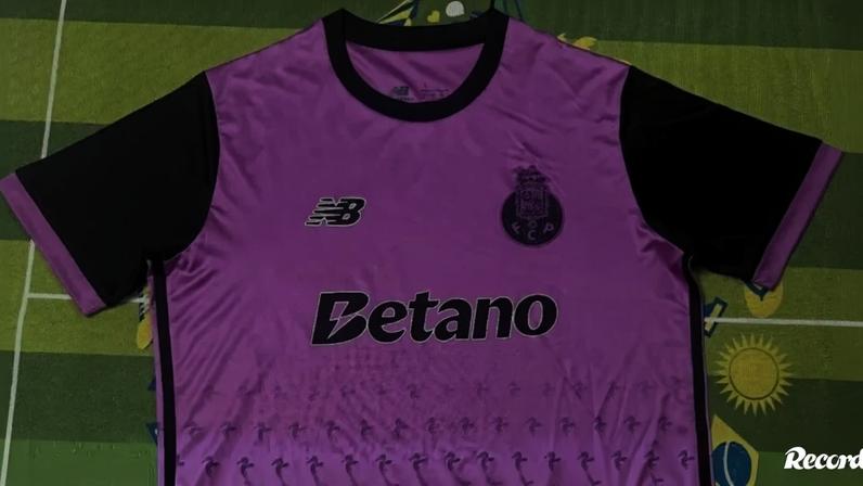 FC Porto pode estrear equipamento alternativo roxo; veja a imagem