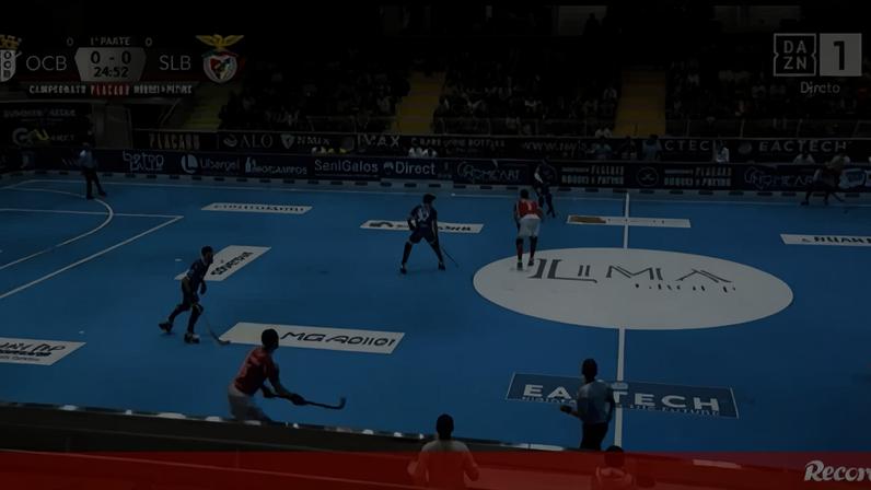 Transmissão em direto: OC Barcelos e Benfica no hóquei em patins