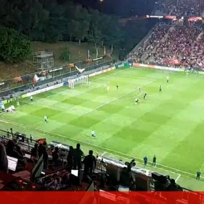 Pedreira celebra golo da vitória de Braga frente ao Friburgo