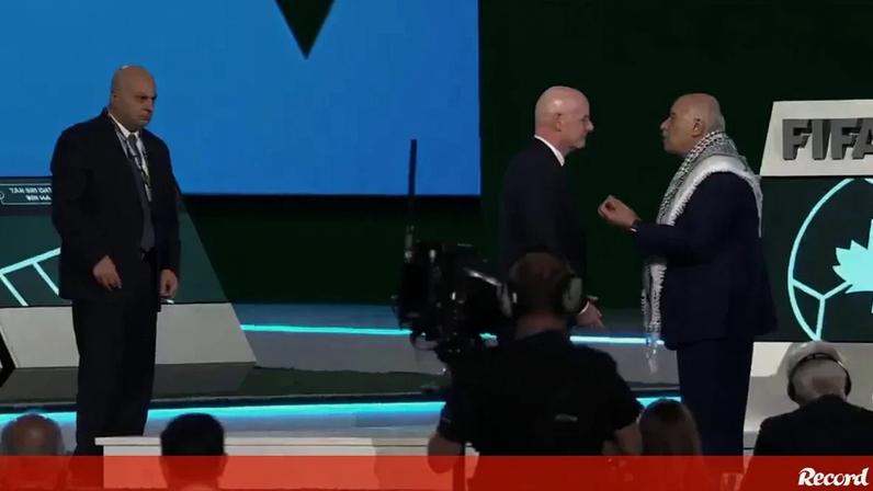 Infantino tentou reunir Israel e Palestina no Congresso da FIFA, sem sucesso