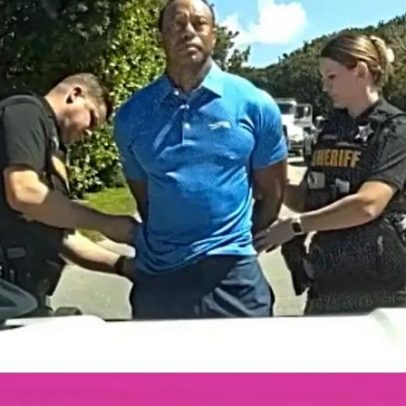 Divulgadas imagens da detenção de Tiger Woods
