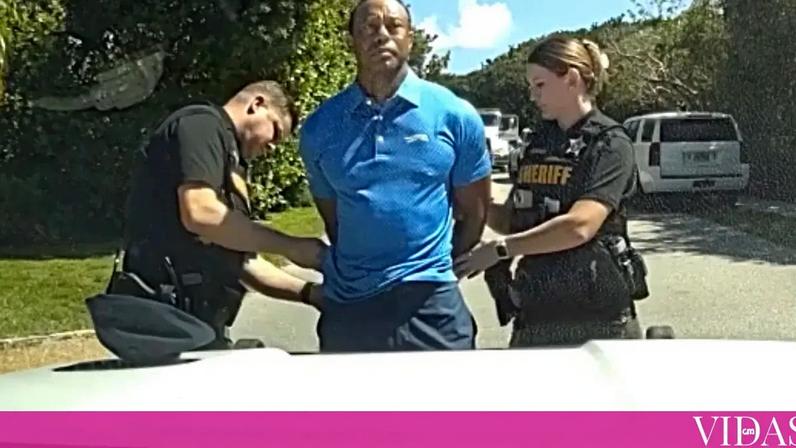 Divulgadas imagens da detenção de Tiger Woods