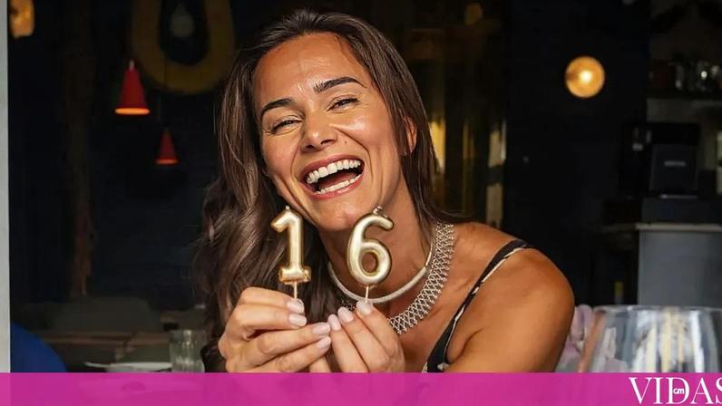 Cláudia Vieira no aniversário da filha mais velha