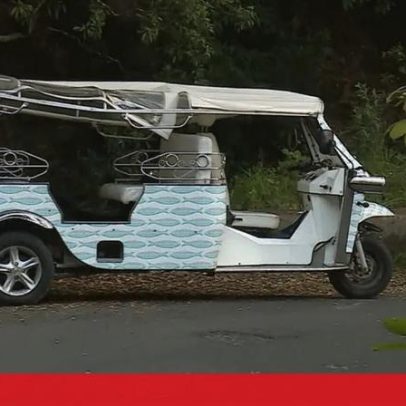 Tuk-tuks em marcha lenta em Sintra contra novas regras de estacionamento