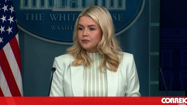 Porta-voz da Casa Branca Karoline Leavitt comenta negociações sobre o Irão, em Washington