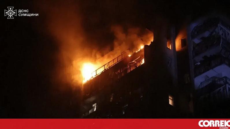 Ataque russo com drones atinge Sumy e faz pelo menos sete feridos