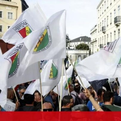 Mil elementos das forças de segurança protestam contra cortes nas reformas
