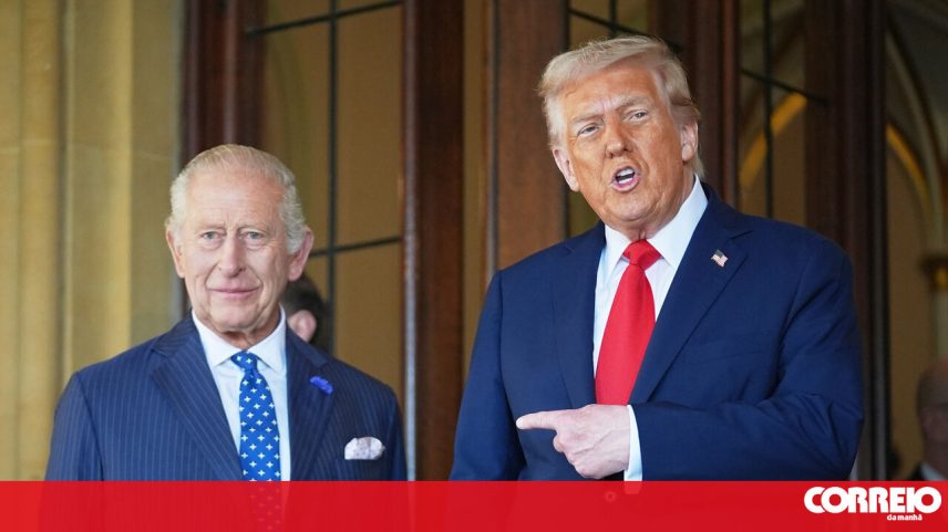Rei Carlos III e Donald Trump