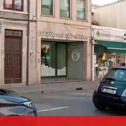 Ladrão usa pé de cabra para assaltar lavandaria no Porto