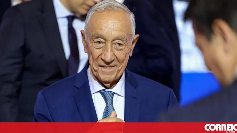 Marcelo Rebelo de Sousa no Hospital de São João após indisposição.