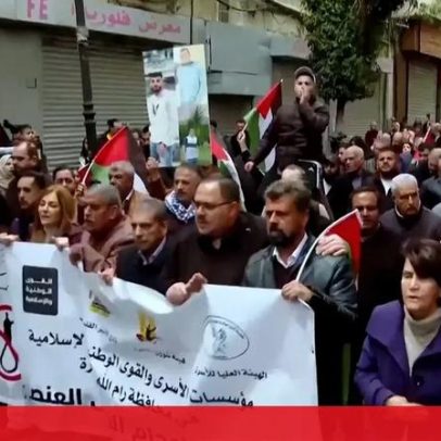 Palestinianos na Cisjordânia protestam contra lei israelita com pena de morte