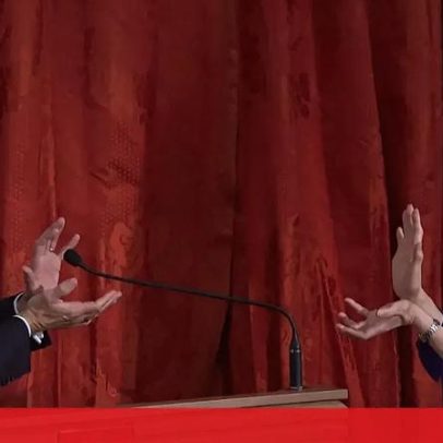 Macron e Sanae Takaichi despedem-se com gesto inspirado em Dragon Ball