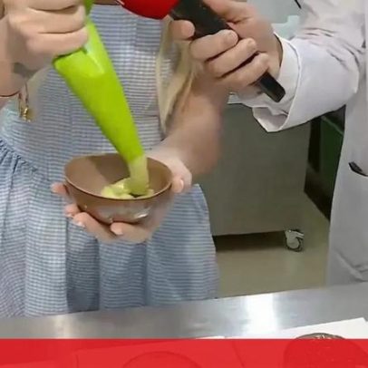 Beatriz Prates recheia ovo de Páscoa em direto no Olá, Bom Dia