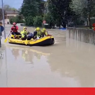 Chuvas intensas causam cheias e danos no sul e centro de Itália