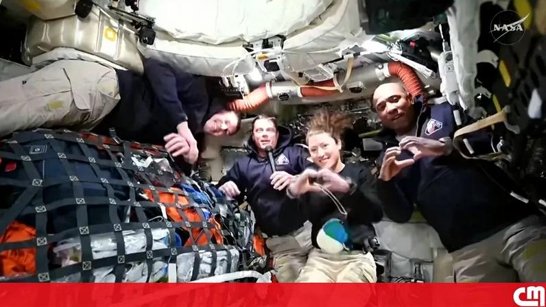 Dava para ver o planeta inteiro, de polo a polo: Astronautas descrevem “vista incrível” da Terra rumo à Lua