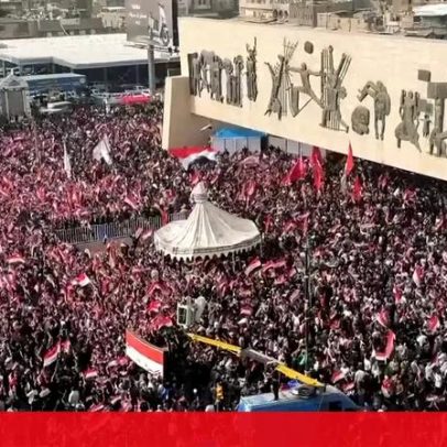 Milhares protestam em Bagdade contra guerra dos EUA e Israel com o Irão