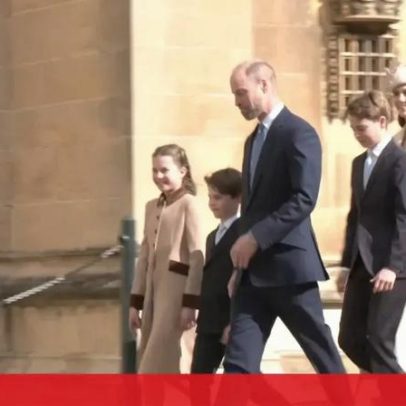 Rei Charles III e família assistem à missa de Páscoa em Windsor