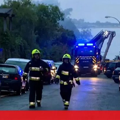 Incêndio deflagra-se num palacete devoluto em Algés