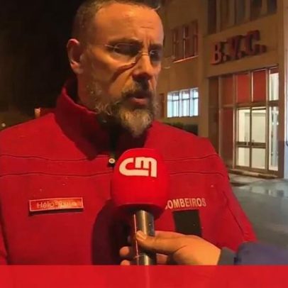 Meia centena de bombeiros da Covilhã protestam contra clima de cortes na corporação