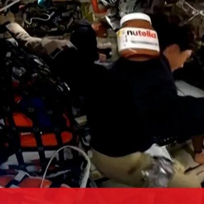 Frasco de Nutella flutua durante Artemis II, gerando gargalhadas