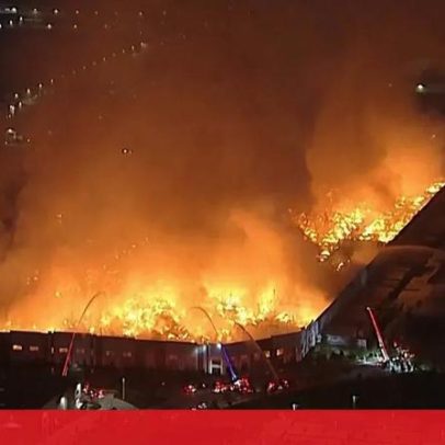 Vídeo mostra nuvem de fumo causada por incêndio de grande dimensão na Califórnia