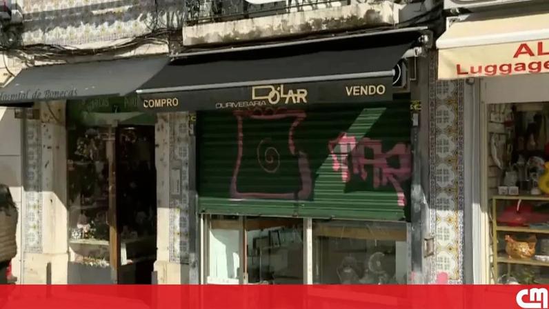 Furto na ourivesaria em Lisboa