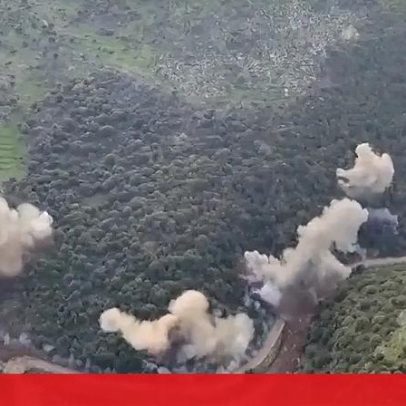 IDF divulga imagens de ataques no sul do Líbano