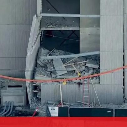 Teto de parque de estacionamento em construção desaba em Filadélfia