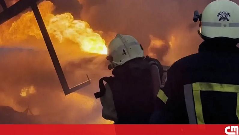 Imagem do ataque russo em Odessa.