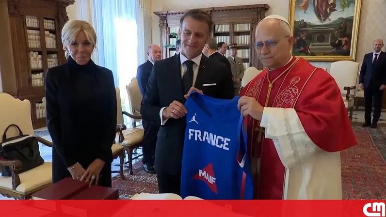 Macron reúne-se com o Papa Leão XIV no Vaticano