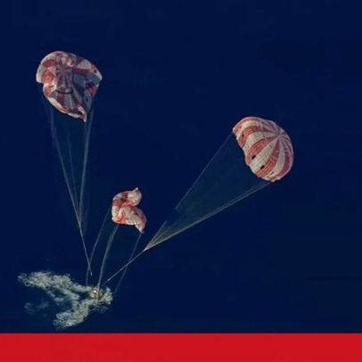 Cápsula Orion da Artemis II aterra no Pacífico