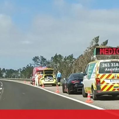 Mulher abandonada fica inconsciente após agressões na berma da A8