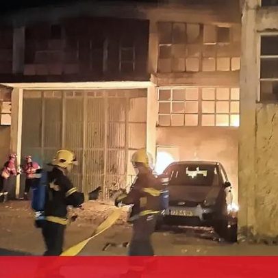 Incêndio atinge oficina de automóveis na Maia