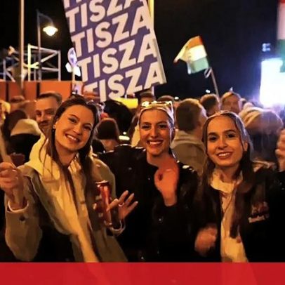 Celebrações nas ruas da Hungria após derrota de Orbán