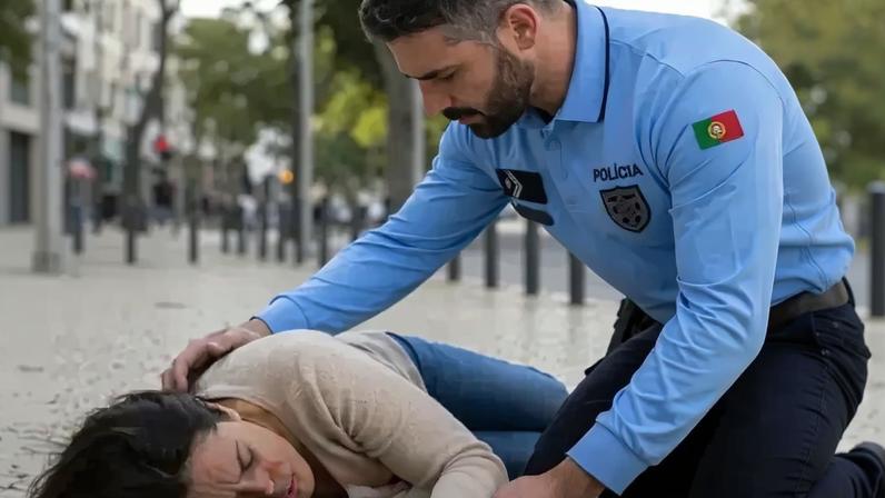 PSP presta auxílio a mulher com aneurisma cerebral em Lisboa