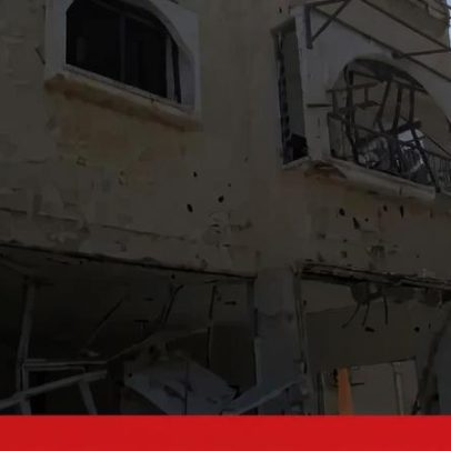 Imagens mostram destroços após ataque do Hezbollah no norte de Israel